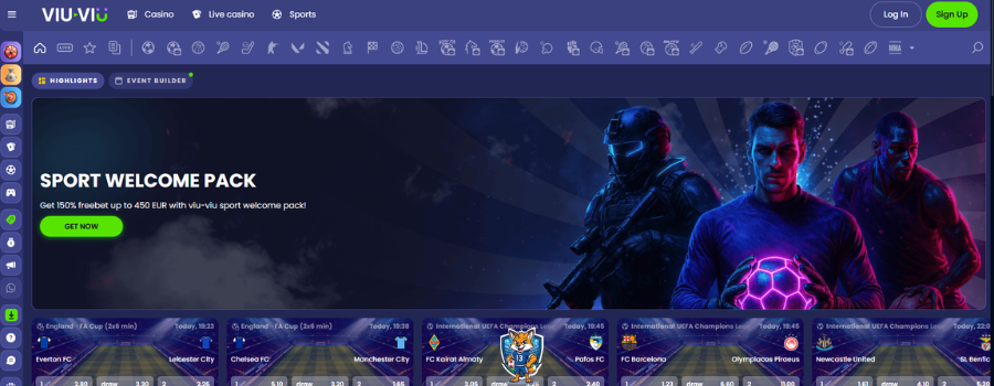 Viu Viu bookmaker zonder CRUKS